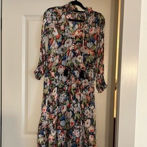 Beautiful, brand new Anthropologie floral midi dress